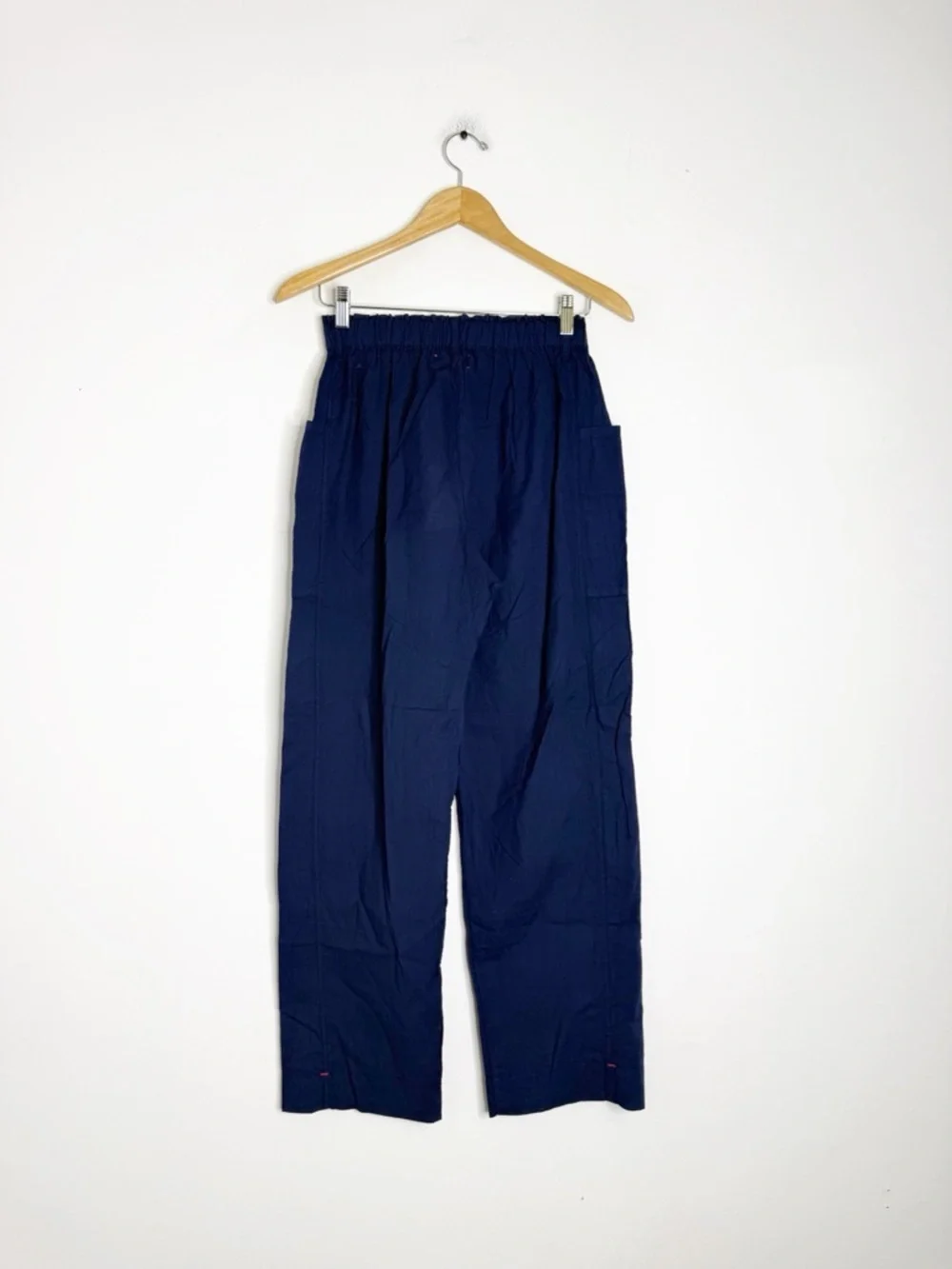 Xirena Jake Pants Small Navy Cotton Poplin Straight Leg NWT